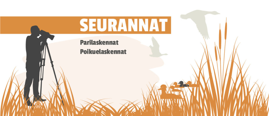 Pääotsikko: Seurannat. Alaotsikot: Parilaskennat, Poikuelaskennat.